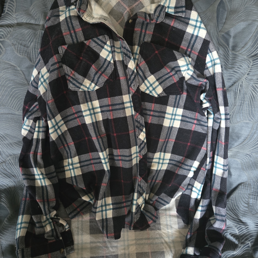 Women"s Blue And White Design Shirt